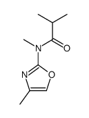 N,2-dimethyl-N-(4-methyl-1,3-oxazol-2-yl)propanamide结构式