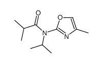 2-methyl-N-(4-methyl-1,3-oxazol-2-yl)-N-propan-2-ylpropanamide结构式