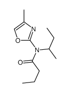N-butan-2-yl-N-(4-methyl-1,3-oxazol-2-yl)butanamide结构式
