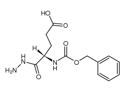 N-[(Benzyloxy)carbonyl]-L-glutamic acid 1-hydrazide结构式