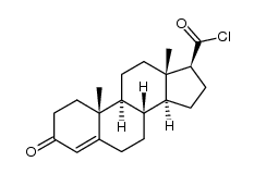 3-oxoandrost-4-ene-17β-carboxylic acid chloride结构式