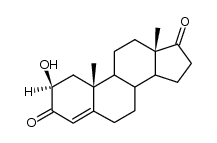 2&beta;-Hydroxy-androsten-(4)-dion-(3,17)结构式
