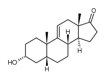 9(11), (5-BETA)-ANDROSTEN-3-ALPHA-OL-17-ONE结构式