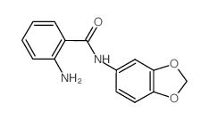 Benzamide, 2-amino-N-1,3-benzodioxol-5-yl- (9CI)结构式