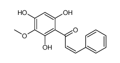3-phenyl-1-(2,4,6-trihydroxy-3-methoxyphenyl)prop-2-en-1-one结构式