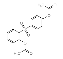 [2-(4-acetyloxyphenyl)sulfonylphenyl] acetate结构式