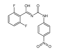 2,6-difluoro-N-[(4-nitrophenyl)carbamoyl]benzamide结构式
