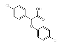 Benzeneacetic acid,4-chloro-a-(4-chlorophenoxy)-结构式