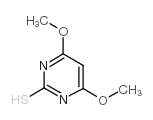 2-巯基-4,6-二甲氧基嘧啶结构式
