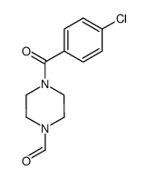 1-(4-chloro-benzoyl)-4-formyl-piperazine结构式