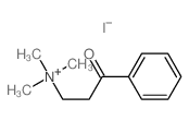 trimethyl-(3-oxo-3-phenyl-propyl)azanium iodide结构式