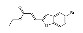 ethyl 3-(5-bromo-1-benzofuran-2-yl)prop-2-enoate结构式