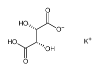 D-酒石酸二氢钾结构式