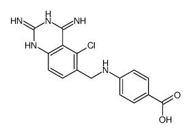 4-[(2,4-diamino-5-chloroquinazolin-6-yl)methylamino]benzoic acid结构式