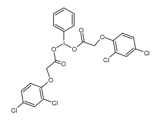[bis(2,4-dichlorophenoxyacetoxy)iodo]benzene结构式