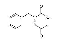 2(R)-乙酰基硫代-苯丙酸结构式
