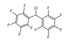 Bis(pentafluorophenyl)chloromethane结构式