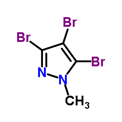 3,4,5-Tribromo-1-methyl-1H-pyrazole结构式