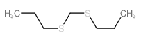 1-(propylsulfanylmethylsulfanyl)propane结构式