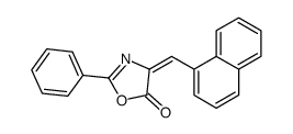 4-(naphthalen-1-ylmethylidene)-2-phenyl-1,3-oxazol-5-one结构式
