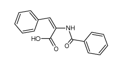 (E)-α-(benzamido)-cinnamic acid结构式