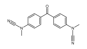 4,4'-bis-(cyano-methyl-amino)-benzophenone结构式