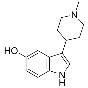 3-(1-甲基-4-哌啶基)-1H-吲哚-5-醇结构式