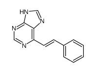 6-(2-phenylethenyl)-7H-purine结构式