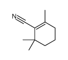 2,6,6-trimethylcyclohexene-1-carbonitrile结构式