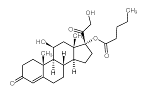 氢化可的松 17-戊酸酯结构式