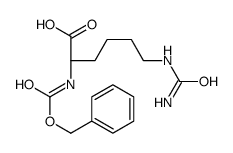 (S)-2-(((BENZYLOXY)CARBONYL)AMINO)-6-UREIDOHEXANOIC ACID结构式