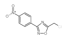5-氯甲基-3-(4-硝基苯基)-[1,2,4]噁二唑结构式