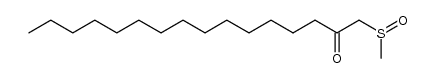 1-methanesulfinyl-hexadecan-2-one结构式