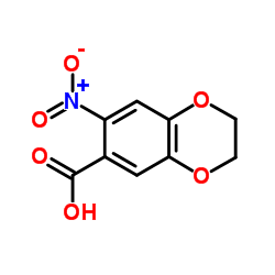 7-硝基-1,4-苯并二噁烷-6-甲酸结构式