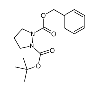 1-BENZYL 2-TERT-BUTYL PYRAZOLIDINE-1,2-DICARBOXYLATE结构式