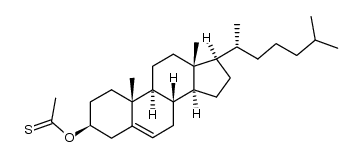 cholester-3β-yl thioacetate结构式