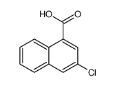 3-chloronaphthalene-1-carboxylic acid结构式