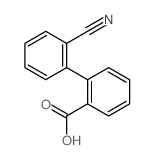 2-氰基-1,1-联苯-2-羧酸结构式