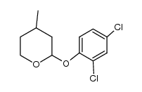 2-(2,4-Dichlorphenoxy)-3,4,5,6-tetrahydro-4-methyl-2H-pyran结构式