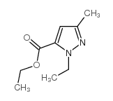 3-甲基-1-乙基-1H吡唑-5-甲酸乙酯结构式