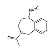 1-(1-nitroso-3,5-dihydro-2H-1,4-benzodiazepin-4-yl)ethanone结构式