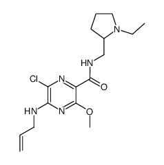 5-allylamino-6-chloro-3-methoxy-pyrazine-2-carboxylic acid (1-ethyl-pyrrolidin-2-ylmethyl)-amide结构式