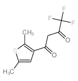 1-(2,5-dimethylthiophen-3-yl)-4,4,4-trifluoro-butane-1,3-dione结构式