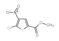 5-氯-4-硝基噻吩-2-羧酸甲酯结构式