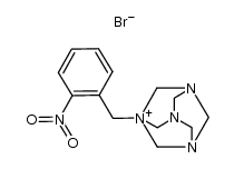 1-(2-nitrobenzyl)-1,3,5,7-tetraazaadamantan-1-ium bromide结构式