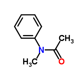 N-甲基乙酰苯胺结构式