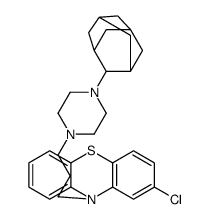 10-[3-[4-(2-adamantyl)piperazin-1-yl]propyl]-2-chlorophenothiazine结构式