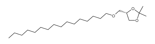 3-O-hexadecyl-1,2-O-isopropylidene-sn-glycerol结构式