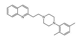 2-[2-[4-(2,5-dimethylphenyl)piperazin-1-yl]ethyl]quinoline结构式