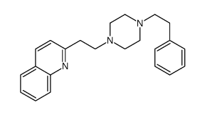 2-[2-[4-(2-phenylethyl)piperazin-1-yl]ethyl]quinoline结构式